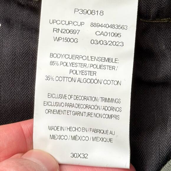 Dickies Flex Twill Slim Fit Dark Green Work Pant Size 30x32 NWT - Picture 7 of 8